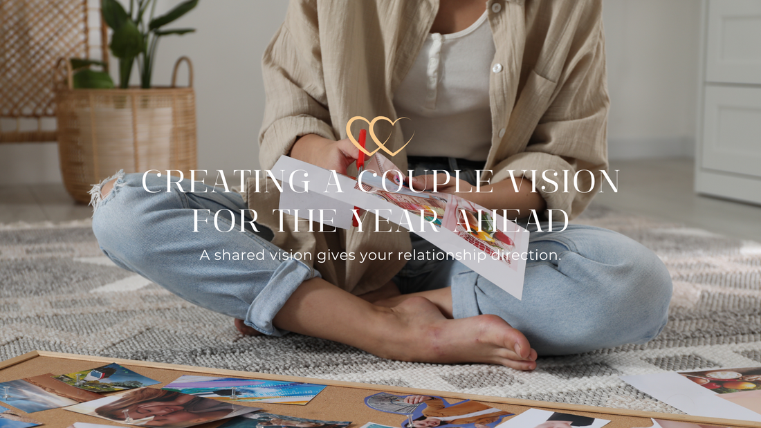 couples vision board for the new year.