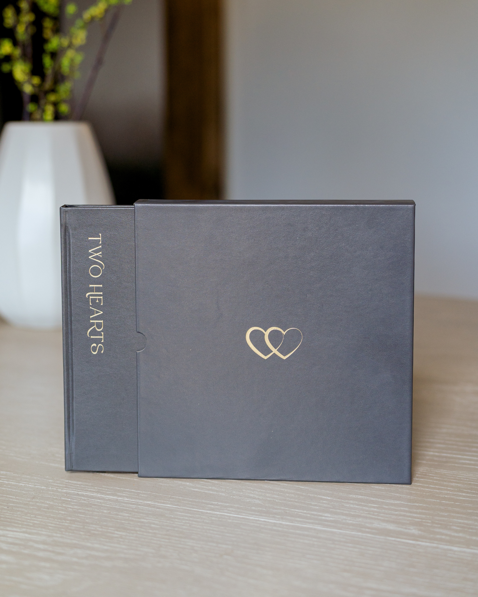Kelley Williams Photography, Two Hearts - A Love Story couples love journal/photo album, gray
