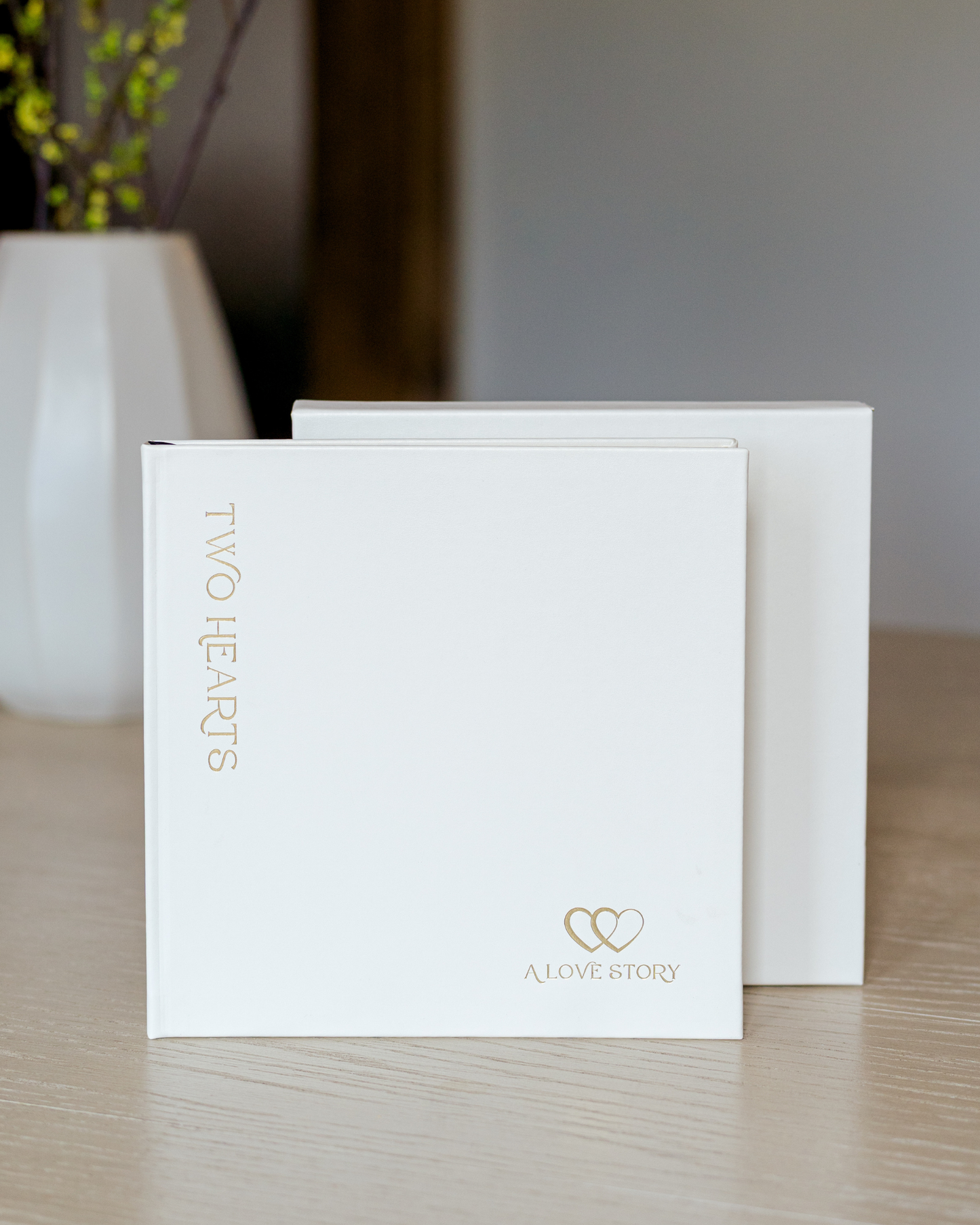 Kelley Williams Photography, Two Hearts - A Love Story couples love journal/photo album, ivory.