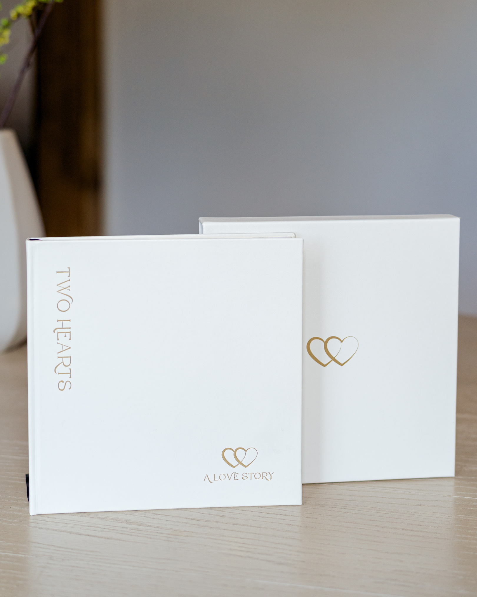 Kelley Williams Photography, Two Hearts - A Love Story couples love journal/photo album, ivory.
